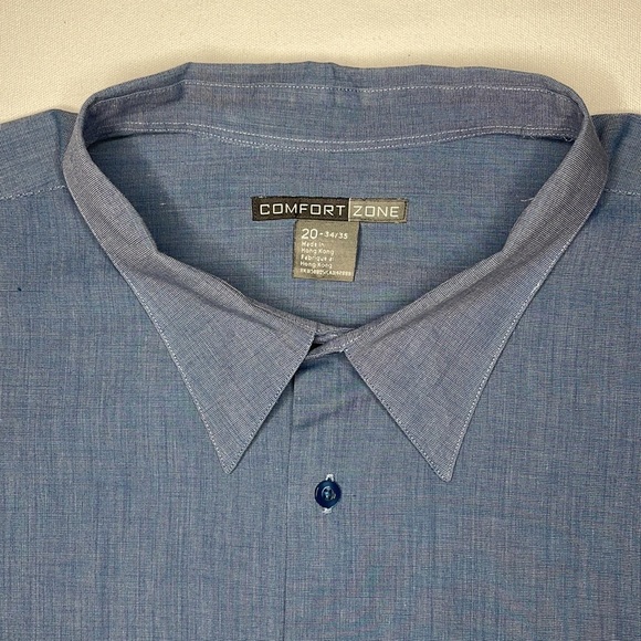 Big & Tall Button Down Shirt, NWOT, Men’s Size 20-34/35 - Picture 2 of 8